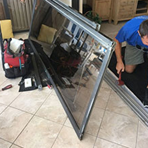 sliding glass door frame repair North Miami